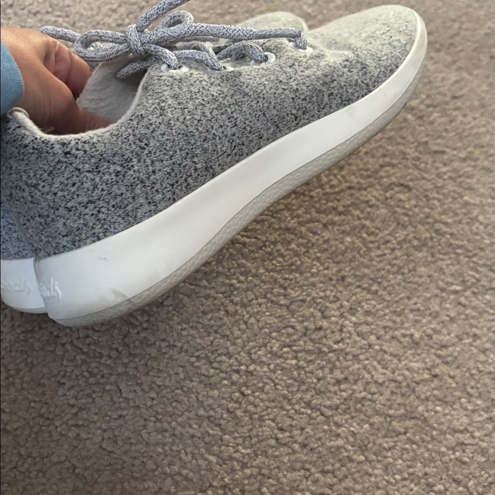 Allbirds Light Gray Wool Runner Sneakers Women’s size 8 - Picture 3 of 6